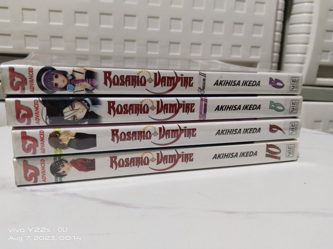 Rosario Vampire Manga (Category: Comics & Manga) located in Valenzuela. Submitted by ohleeyey (Listing ID 1247514019, Image 1). Description: For Sale Rosario Vampire Manga Price: 300 each Vol 9 Vol 10 Season 2 Vol 8 Season 2 Vol 6 sold - expect some yellowing and foxing, stored for to long Pls. manage your expectations, second hand items Location: Valenzuela City 💸 MOP: GCash, COD via Lalamove, BDO, BPI ,LBC COP/COD, Gogo Express COD Delivery & 