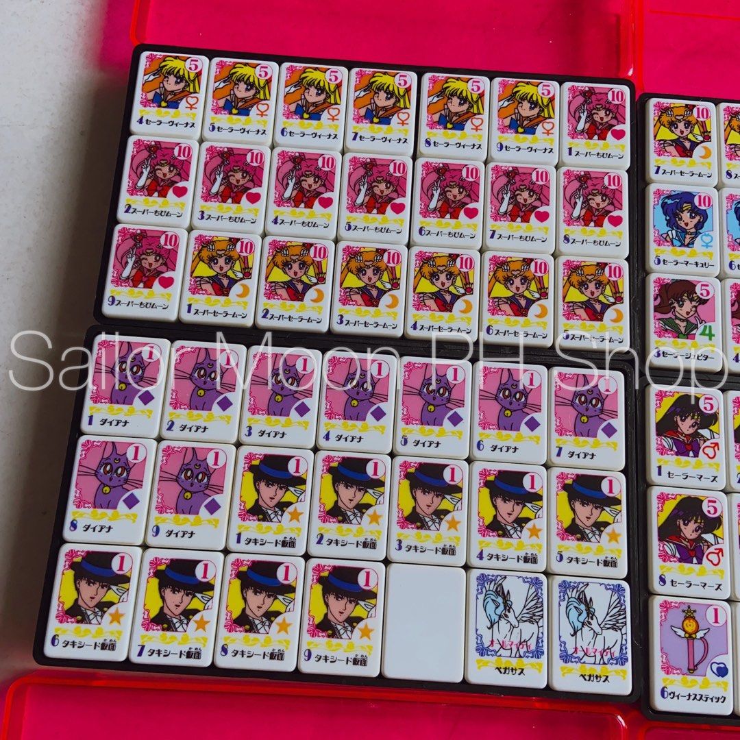 Sailor Moon Super S Mahjong board game (Category: Board Games & Puzzles) located in Binan City. Submitted by prinsesaian (Listing ID 1247438528, Image 3). Description: ~Sailor Moon Super S Mahjong board game 🌙preloved, needs cleaning, sold as is price: 3,800php first to pay basis only, shipping shouldered by buyer.