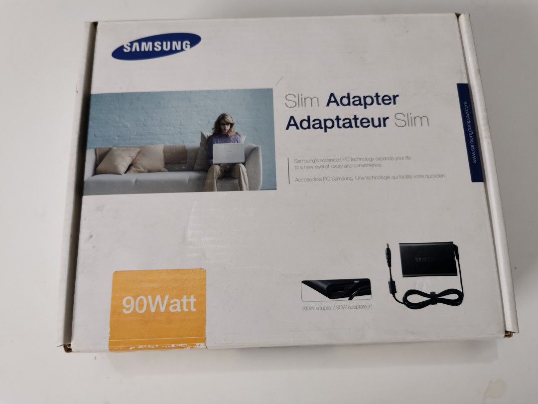 Samsung slim adaptor 90w (Category: Chargers) located in Paranaque City. Submitted by planet4k (Listing ID 1247322255, Image 1). Description: Like new.
