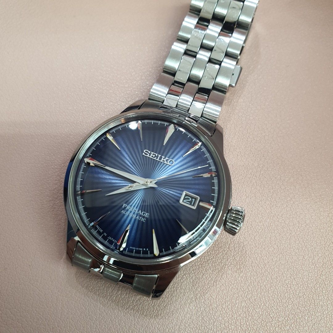 Seiko Presage Cocktail Blue Moon SRPB41J1, Men&amp;#39;s Fashion, Watches ...