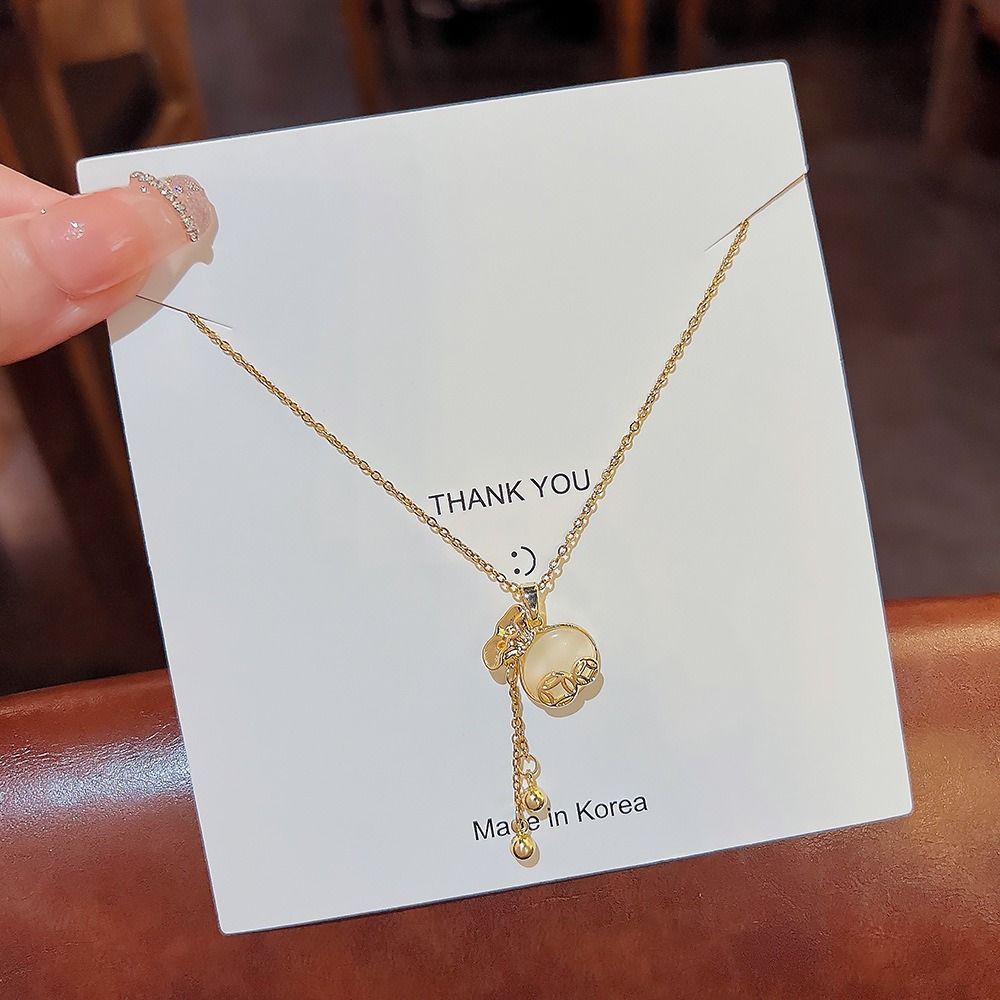 Gold necklace made in korea online