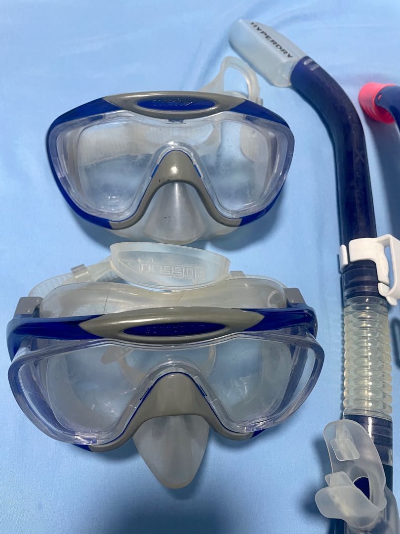 Speedo Unisex Adult Glide Mask and Snorkel Set, Sports Equipment