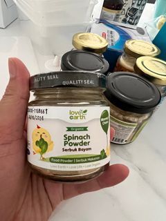 Spinach powder baby love earth