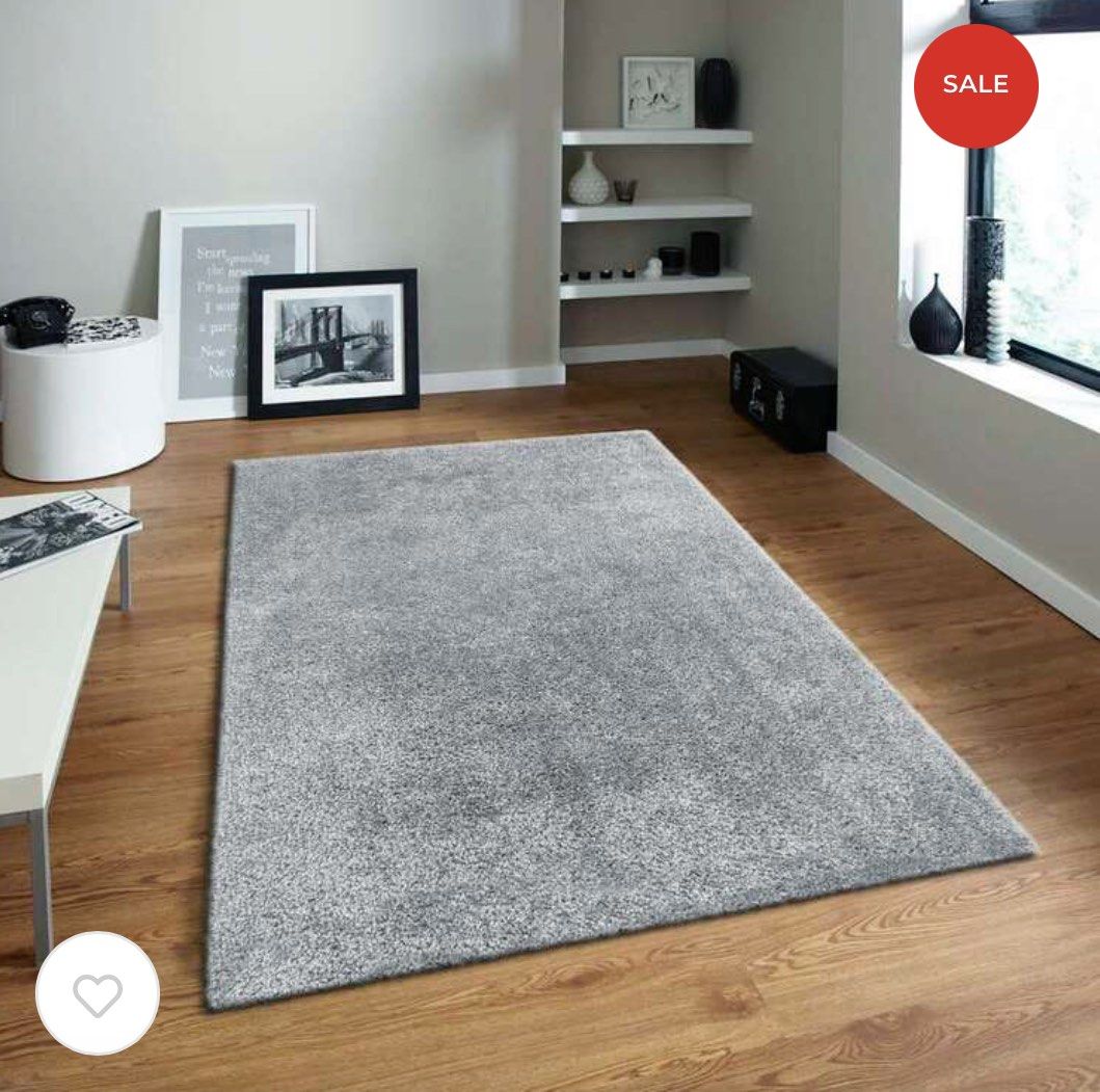 Spotlight KOO Home Masan Curly Shaggy Rug Silver 160 x 230 cm