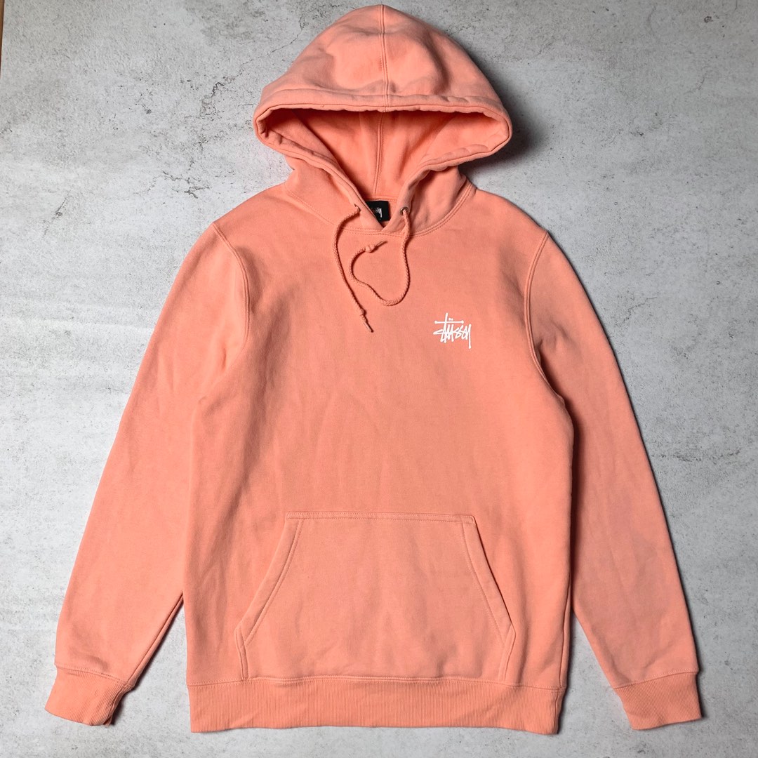 Stussy deals salmon hoodie