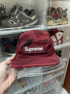 Supreme Wool Camp Cap Red - FW17 - US