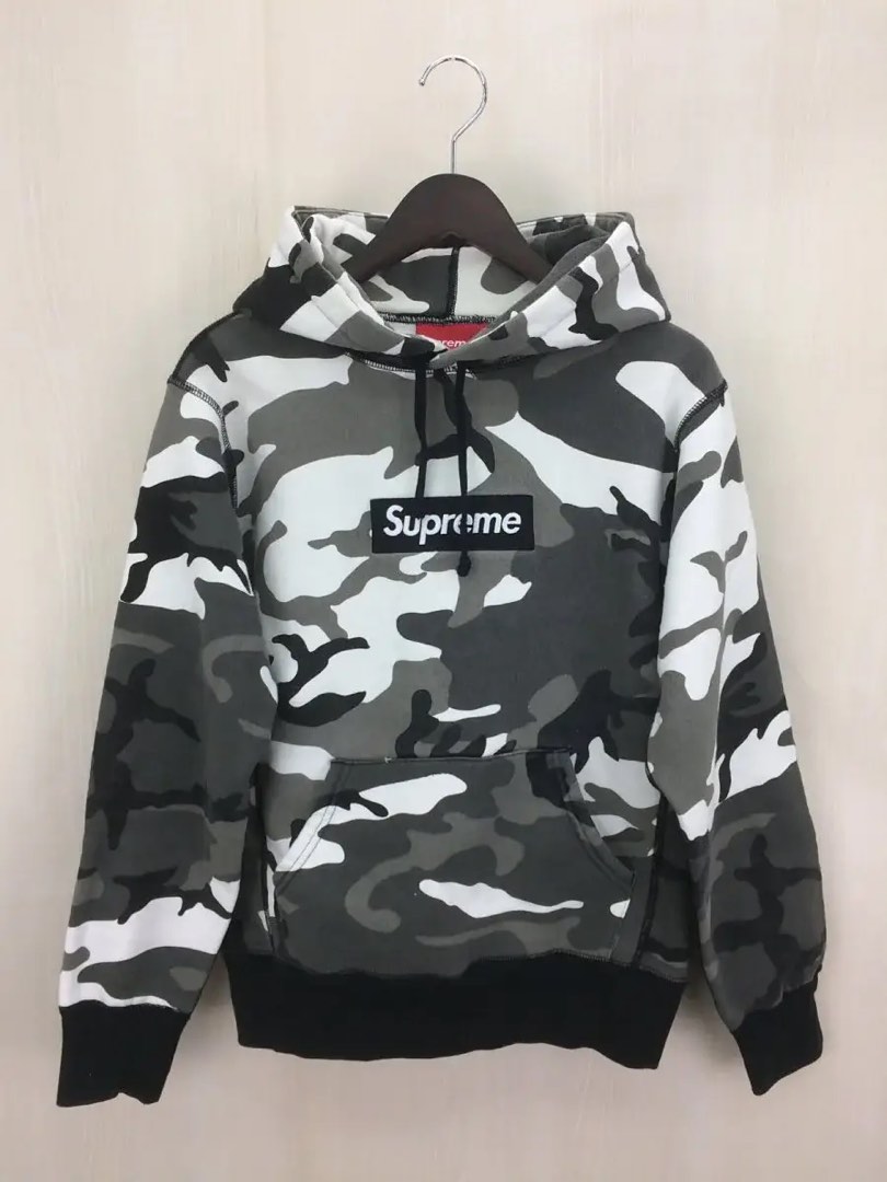 Supreme snow camo box logo hoodie outlet