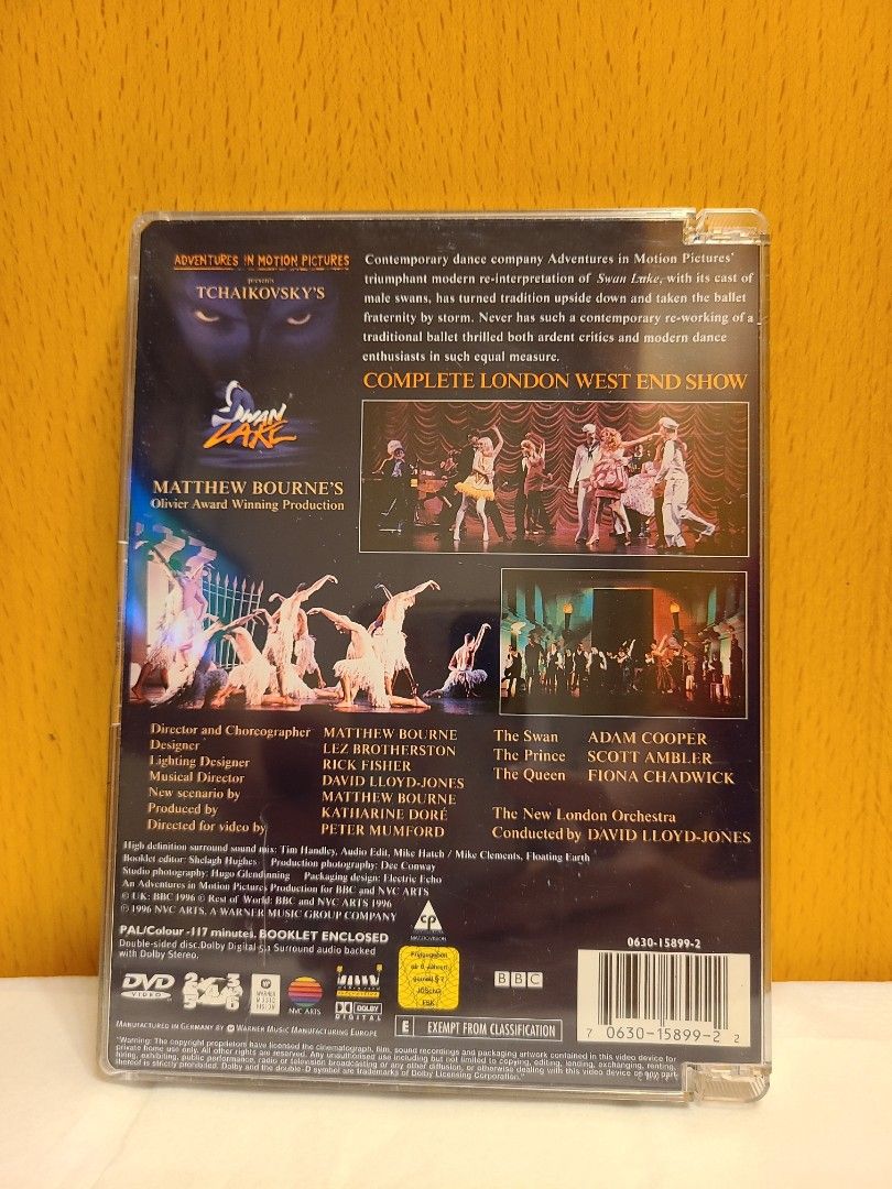 Swan Lake - Double-sided disc DVD, 興趣及遊戲, 音樂、樂器& 配件