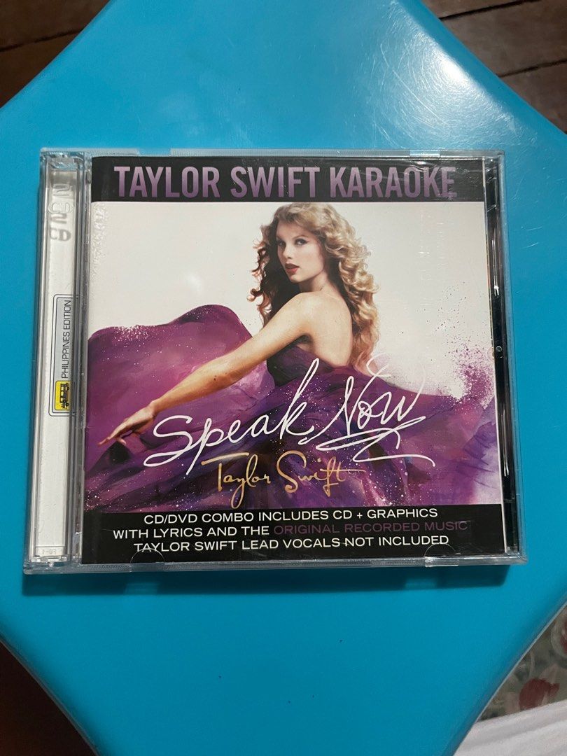 TAYLOR SWIFT (SPEAK NOW KARAOKE) (Category: CDs & DVDs) located in Binan City. Submitted by carleeemaybe (Listing ID 1247504966, Image 1). Description: Can give all 3 karaoke albums (Debut, Fearless, Speak Now) at 1,200 pesos..