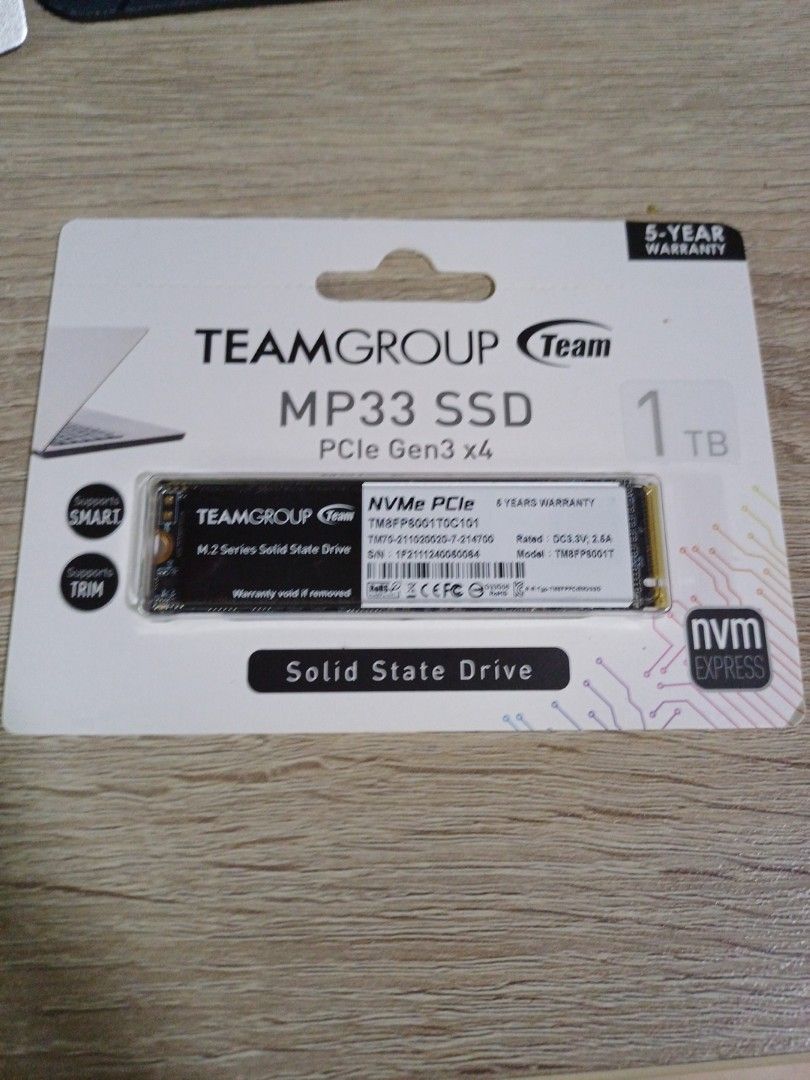 Team group PCIE GEN 3 X4 NVME 1 TB