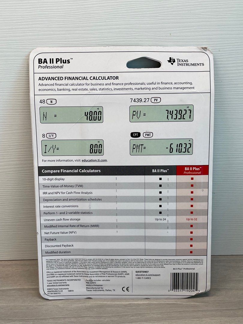 Texas Instruments Baiiplus Calcolatrice Finanziaria Avanzata - Per Studenti E Professionisti - Foto 6