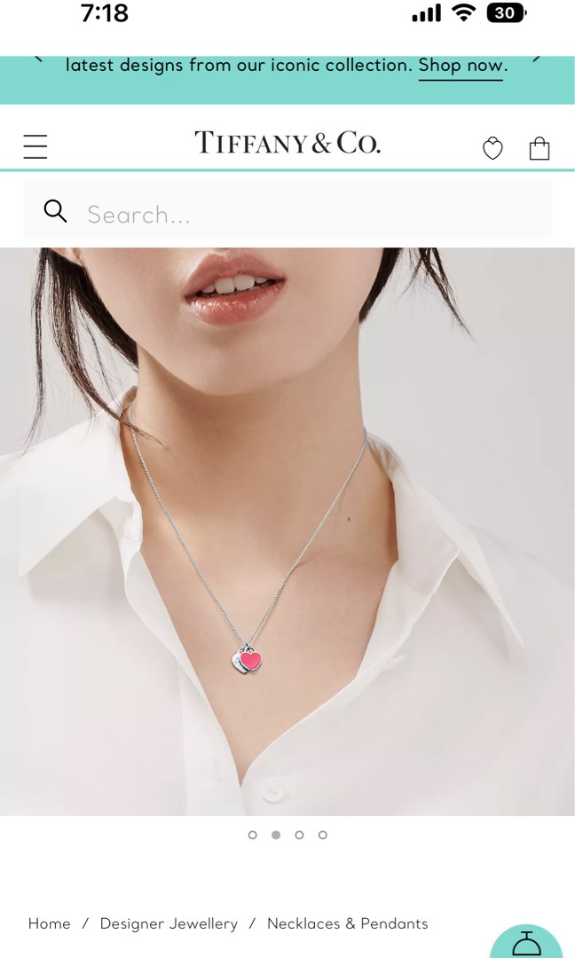 Tiffany iconic outlet necklace