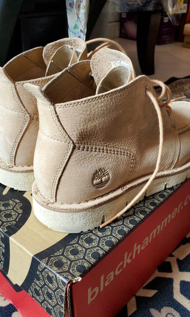 timberland grantly leather moc toe chukka boot