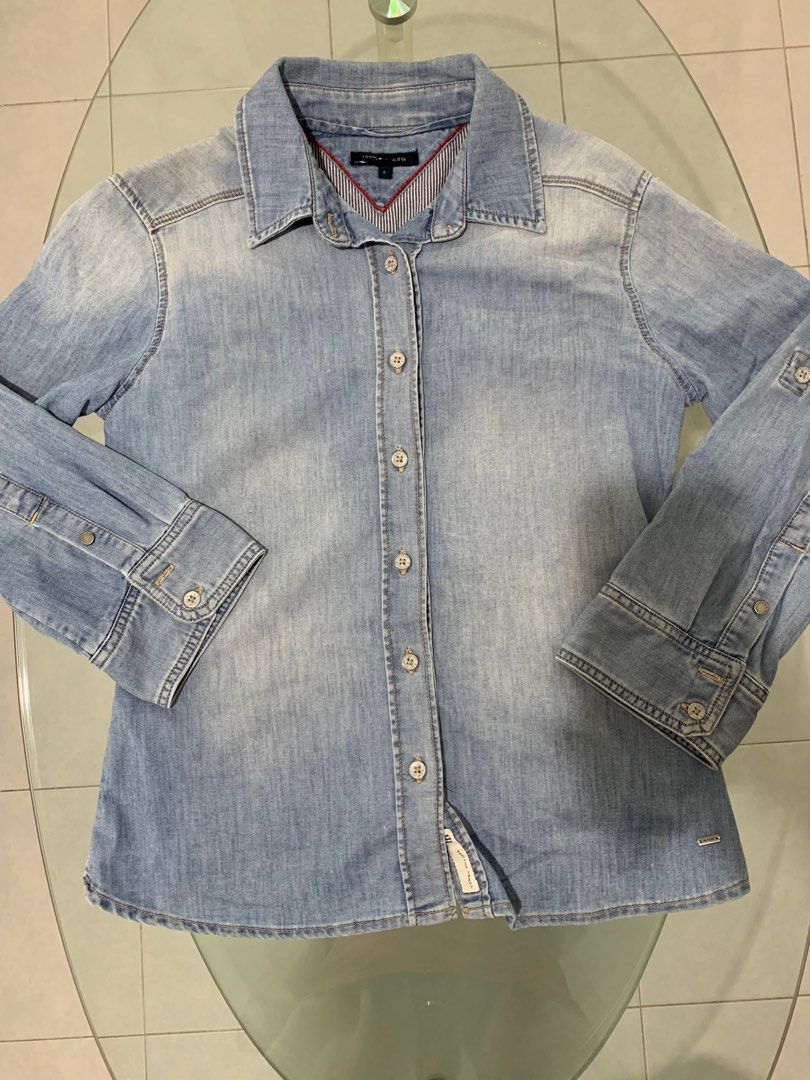 Tommy hilfiger denim long outlet sleeve