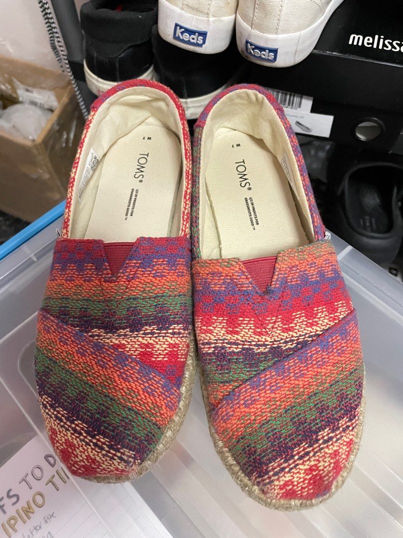 Toms cherry tomato discount woven women's espadrilles