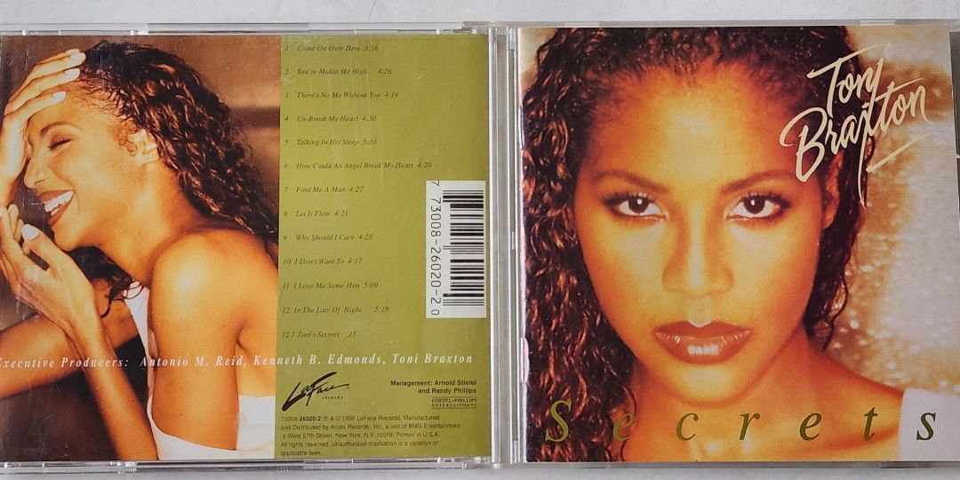 Toni Braxton Secrets MANUFACTURED IN THE USA CD, Hobbies  Toys,  Music  Media, CDs  DVDs on Carousell