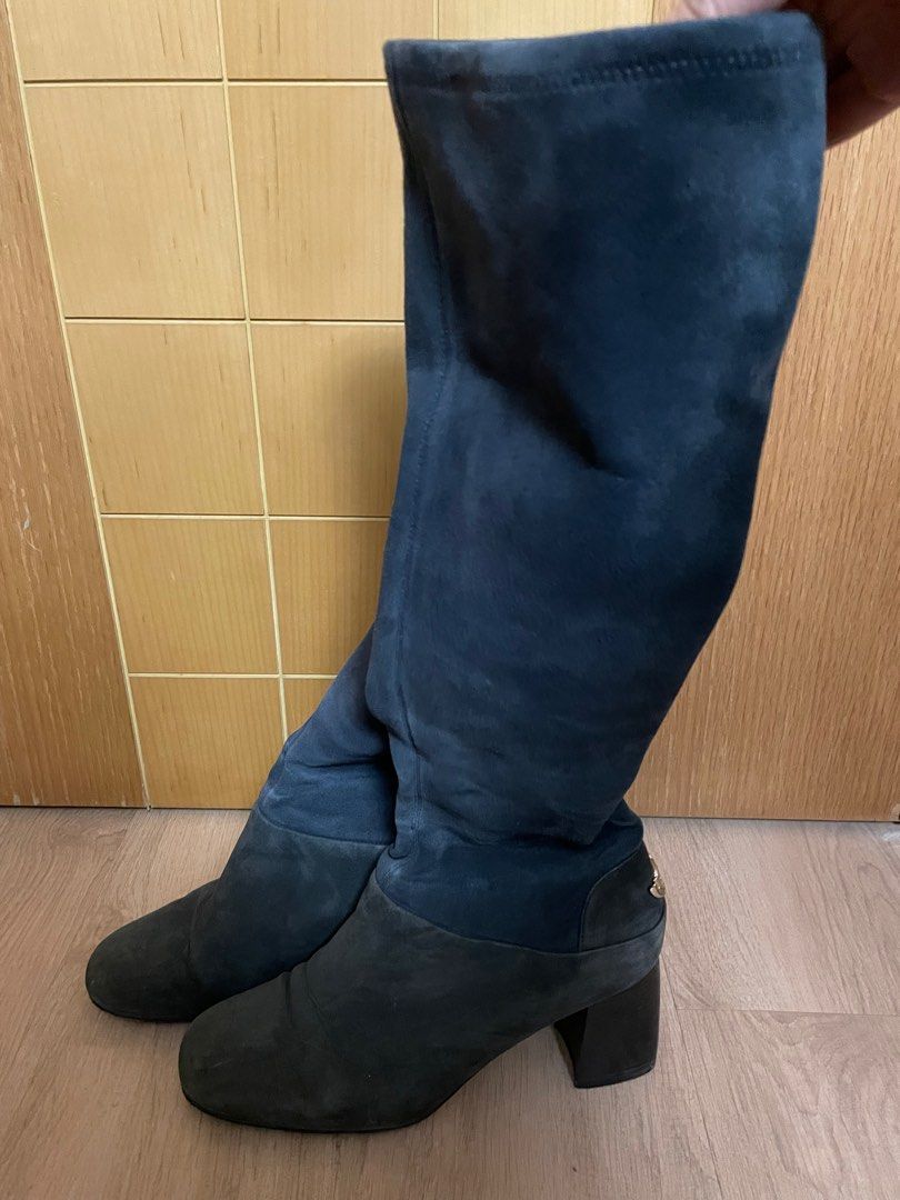 Tory Burch suede leather boot Size US8.5 Carousell