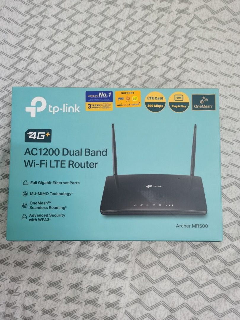 TP-LINK ARCHER MR500 AC1200 DUAL BAND WI-FI LTE ROUTER, Computers & Tech,  Parts & Accessories, Networking on Carousell