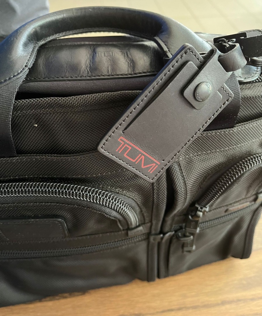 TUMI Alpha Organizer Laptop Briefcase, Men's Fashion, Bags