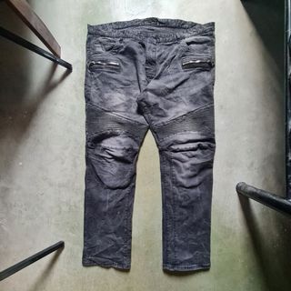 TZM Stone Washed Biker Jeans