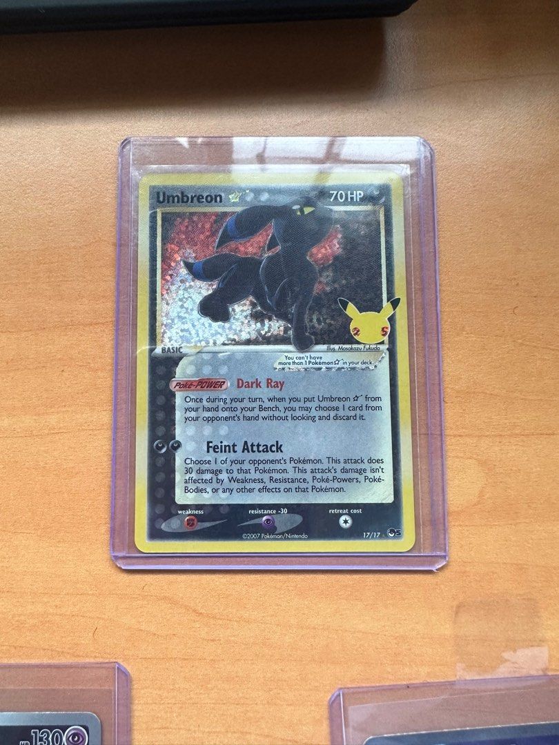 Umbreon gold star, Hobbies & Toys, Toys & Games on Carousell