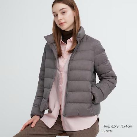 Women ultra light down oversized jacket top