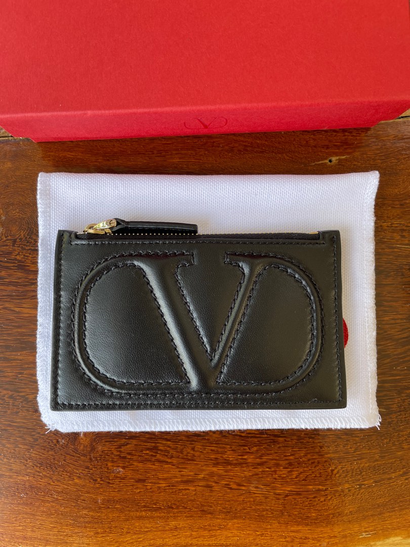 Valentino card holder red