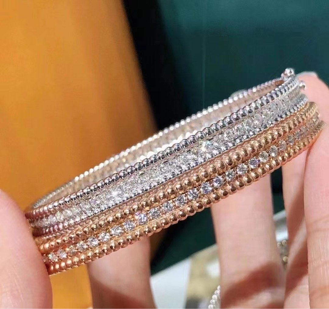 Vca perlee discount diamond bracelet