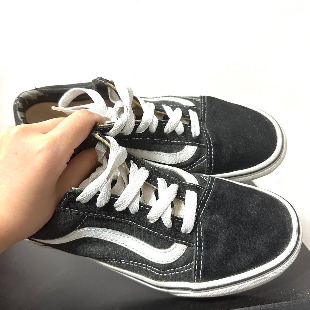 All white vans old skool womens top