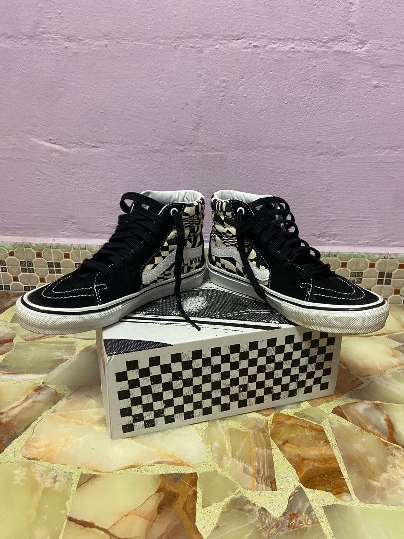 Vans Sk8 Hi Checkerwarp US MEN 5 Men s Fashion Footwear