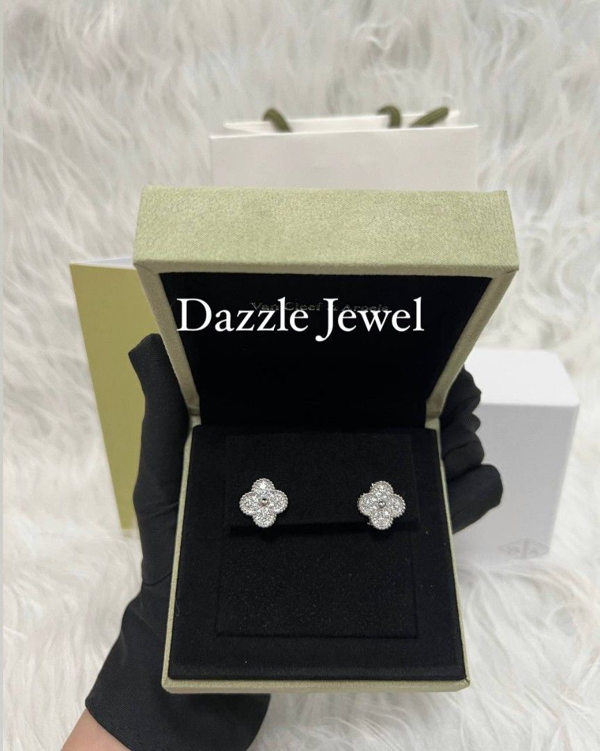 Vca discount diamond earrings
