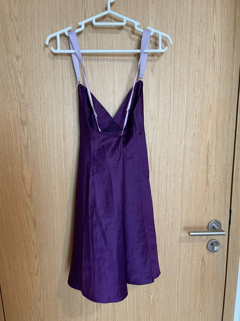 Purple silk nightgown top