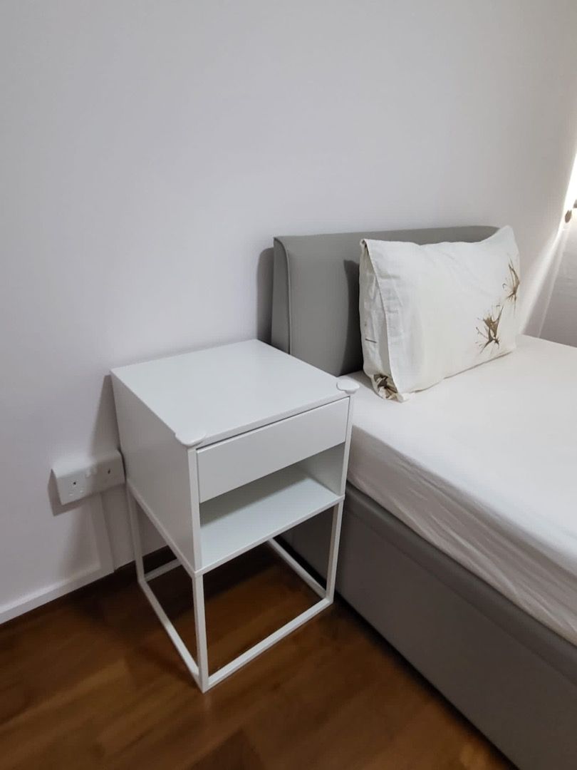 Vikhammer bedside table with free bedside lamp Furniture Home