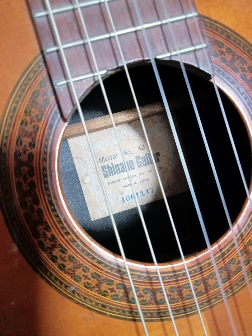 Vintage 1970's shinano model 43 classical guitar low action no issue