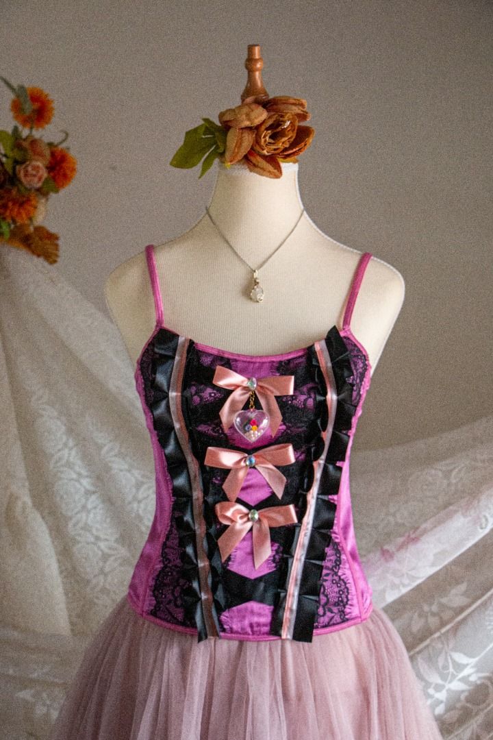 vintage corset victoria secret Coquette corset adorned with