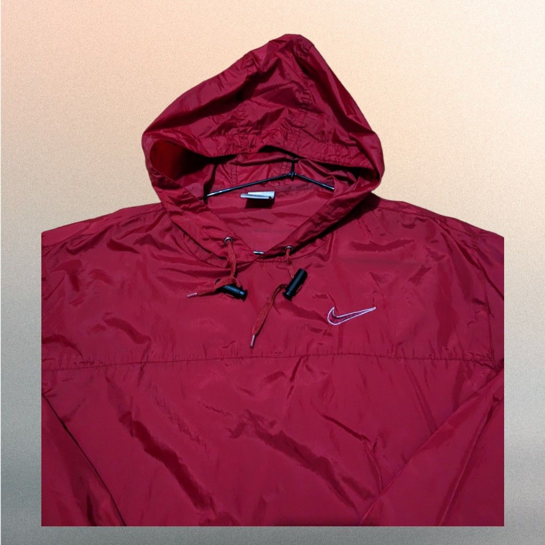 mens red nike windbreaker