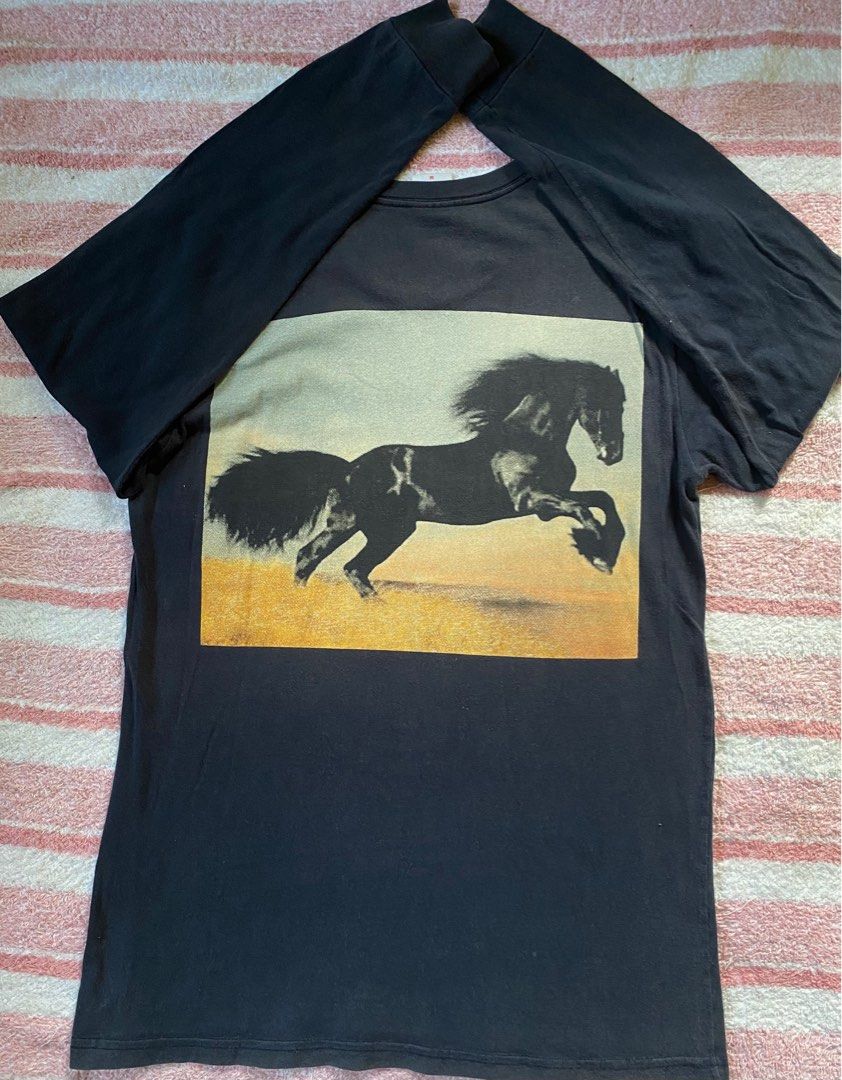 Supreme Horse Tee Long Sleeve Men s Fashion Tops Sets Tshirts