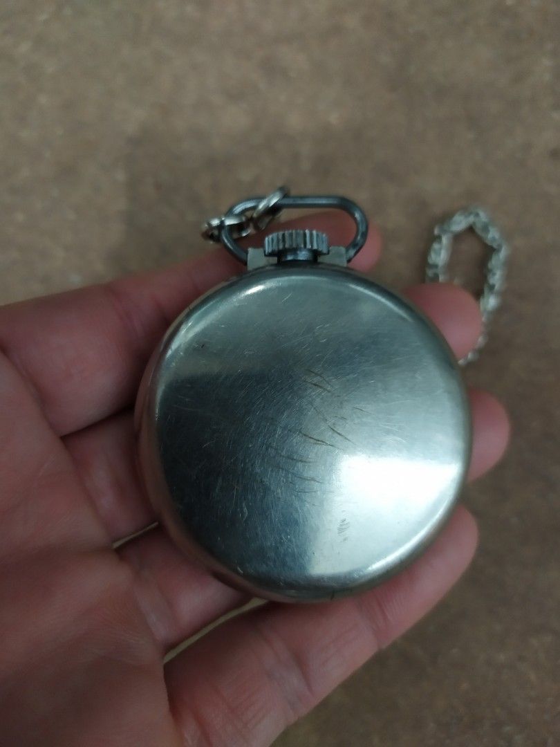 Vintage USA Ingersoll Ensign Hand Winding Pocket Watch, Hobbies & Toys