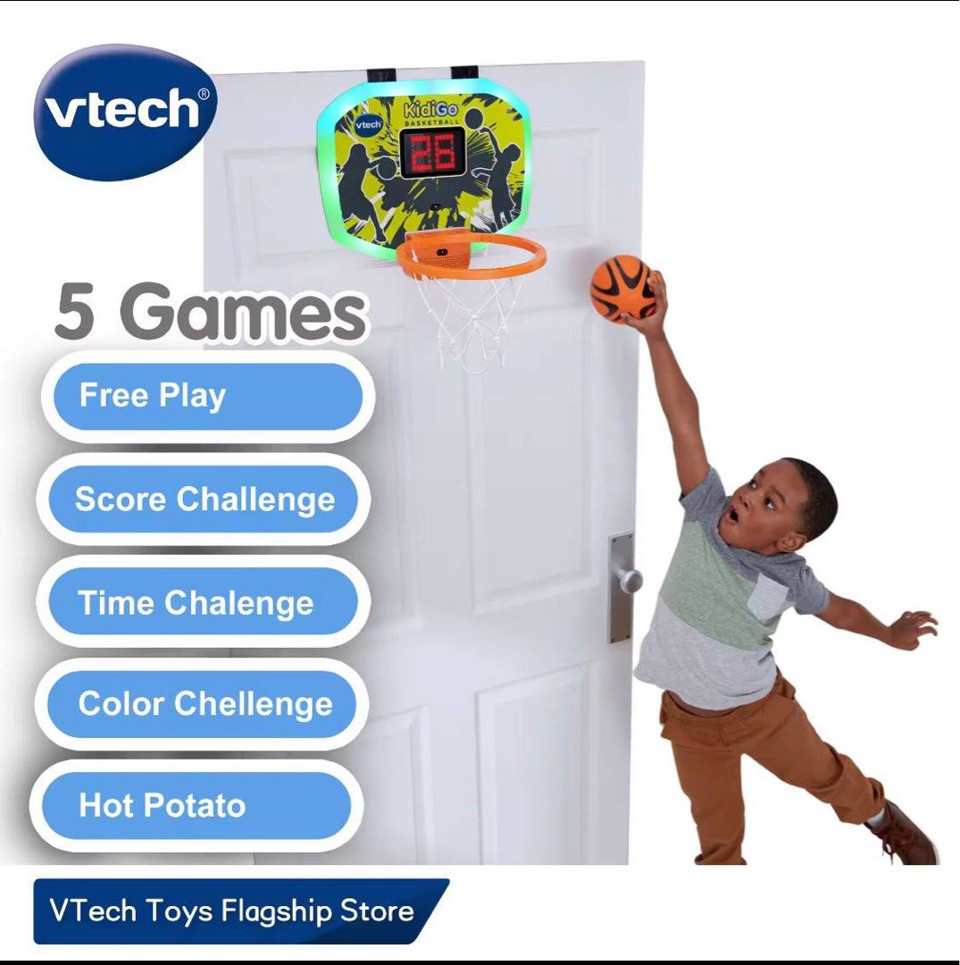 Vtech kidigo basketball hoop, Hobbies & Toys, Toys & Games on Carousell