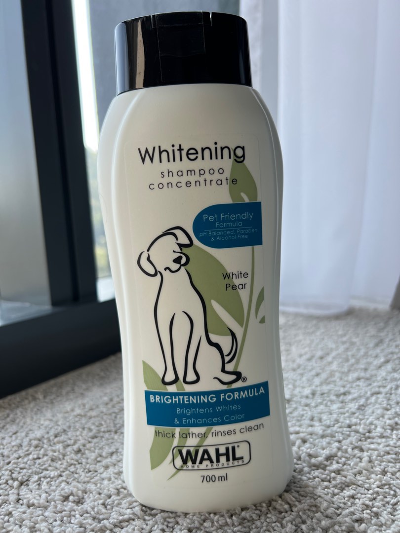 Wahl pet whitening shampoo