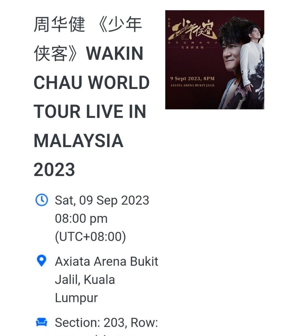 wakin chau world tour 2023 malaysia