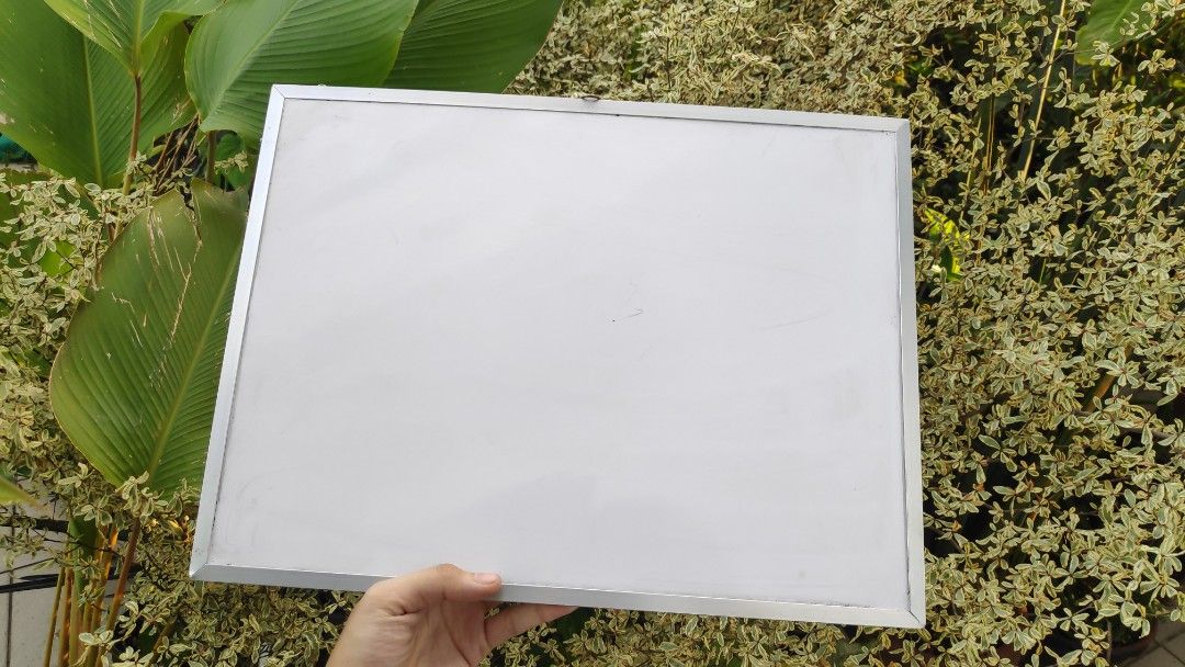 Whiteboard 12"x16" (Category: Stationery & School Supplies) located in Pasig City. Submitted by brigs.closet (Listing ID 1247415227, Image 1). Description: Used only for 2 months for an exam. Bought from National for 339 pesos..