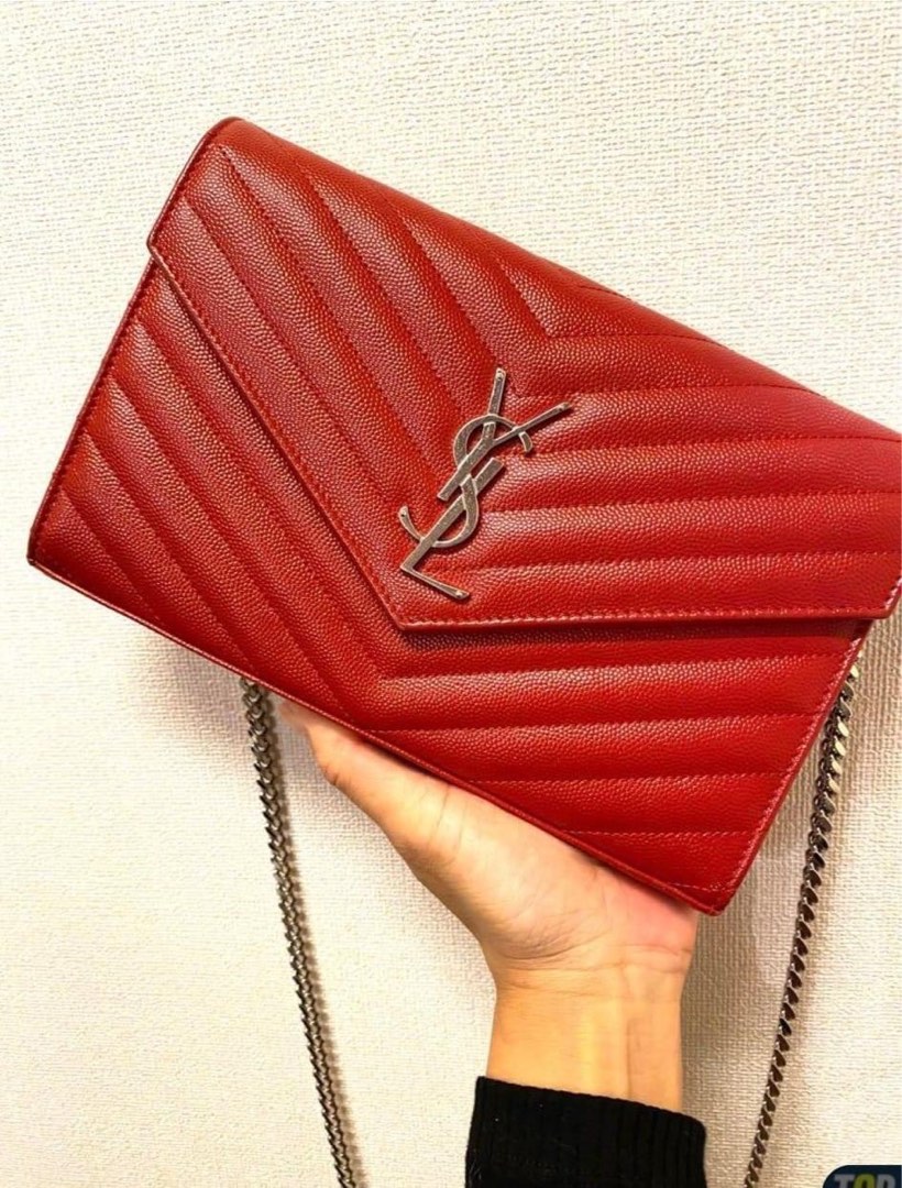 Authentic YSL Envelope Wallet with inclusions, Luxury, Bags & Wallets on  Carousell