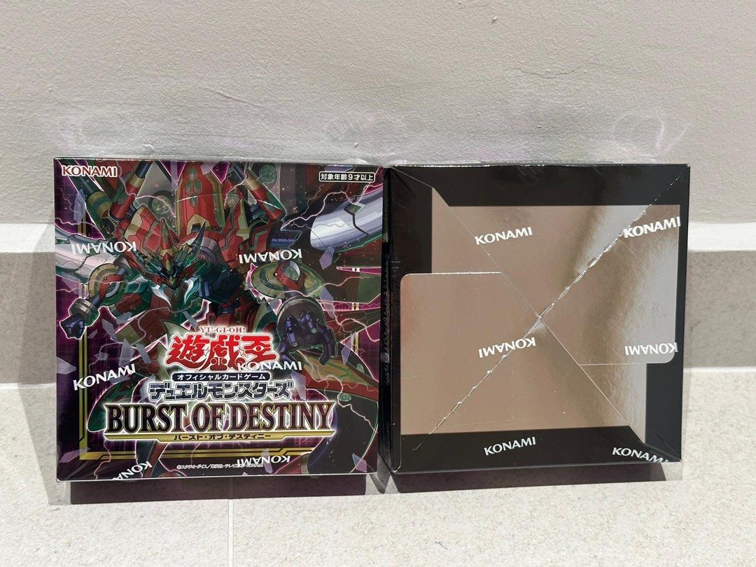 Yugioh OCG Burst of Destiny Booster Box x2 - Japanese - unopened; with  shrink, Hobbies & Toys, Toys & Games on Carousell