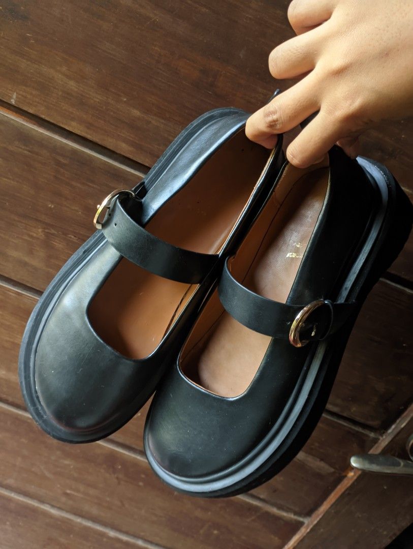 ZARA platform school shoes mary jane Women s Fashion Footwear