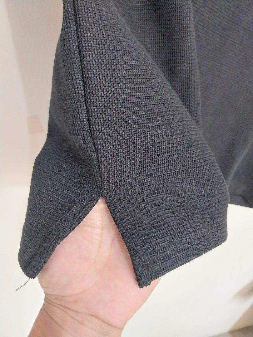 ZARA TRAFALUC - Black Knit Short Sleeves Top