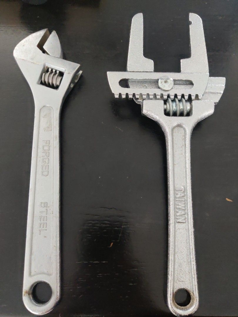 10" adjustable Wrench+slip and lock nut wrench, Sports Equipment