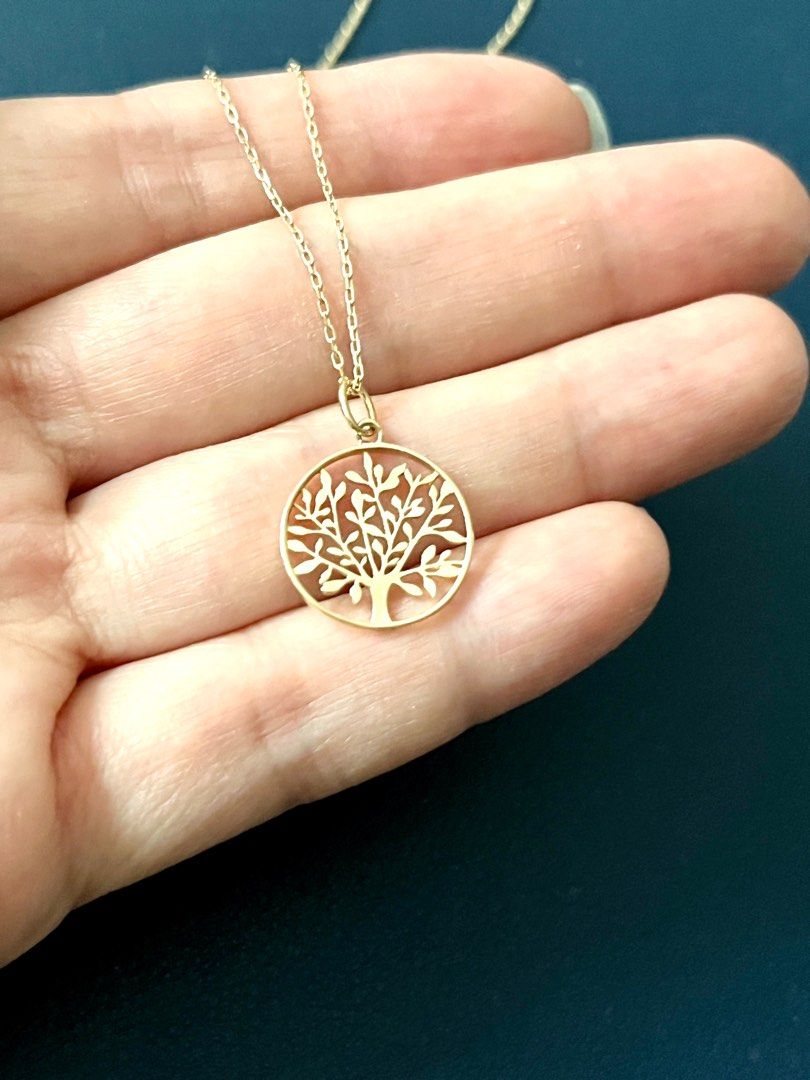 SALE 18k tree necklace 10130