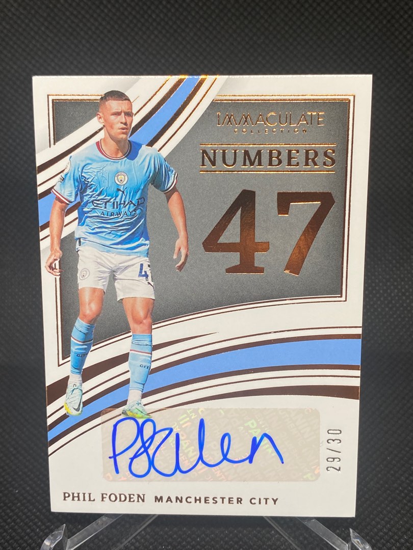 限/30 張2023 Panini Immaculate Manchester City 曼城Phil Foden /30