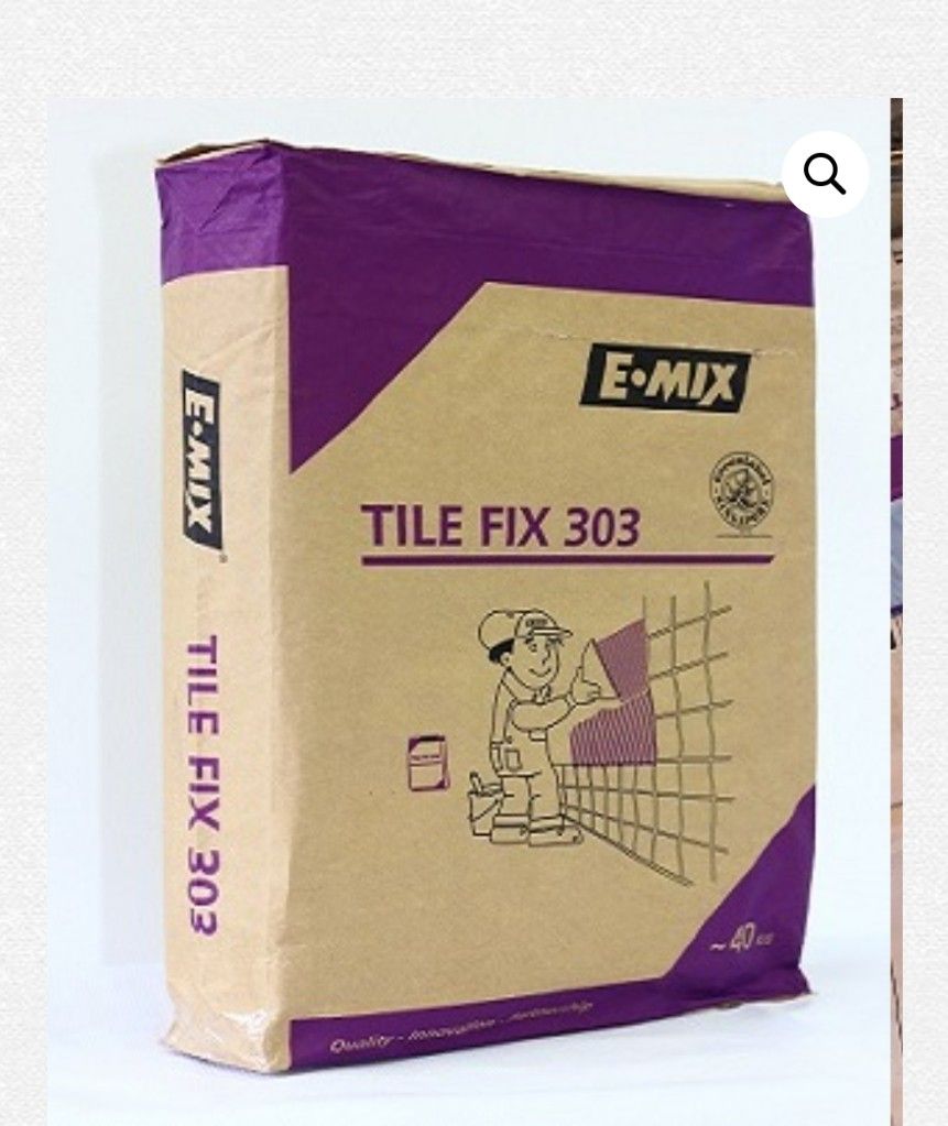 E-Mix Tile Fix 303 - 40kg pack, Furniture & Home Living, Home ...